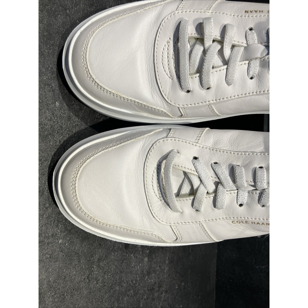 Womens Cole Haan Size 9B Grand Series Sneakers White and Lime Green - Picture 12 of 14
